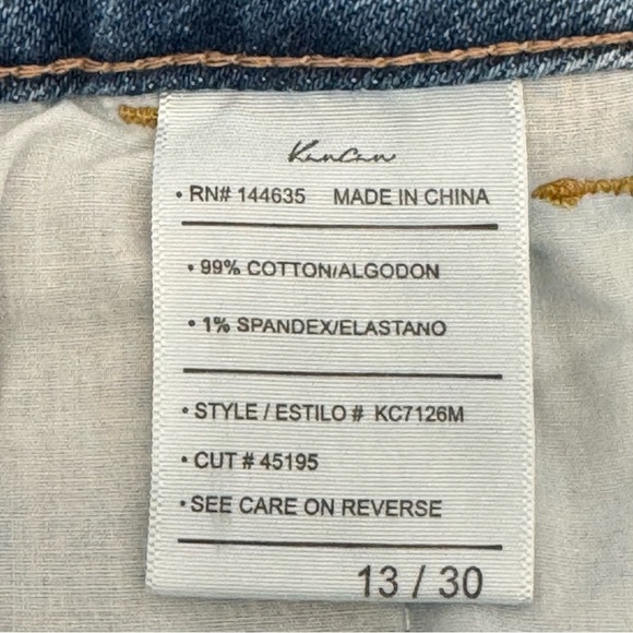 KanCan Medium Wash High Rise Trouser Wide Leg Jeans 13/30 - Picture 7 of 8